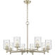 Ashli 8 Light 32 inch Modern Gold Chandelier Ceiling Light